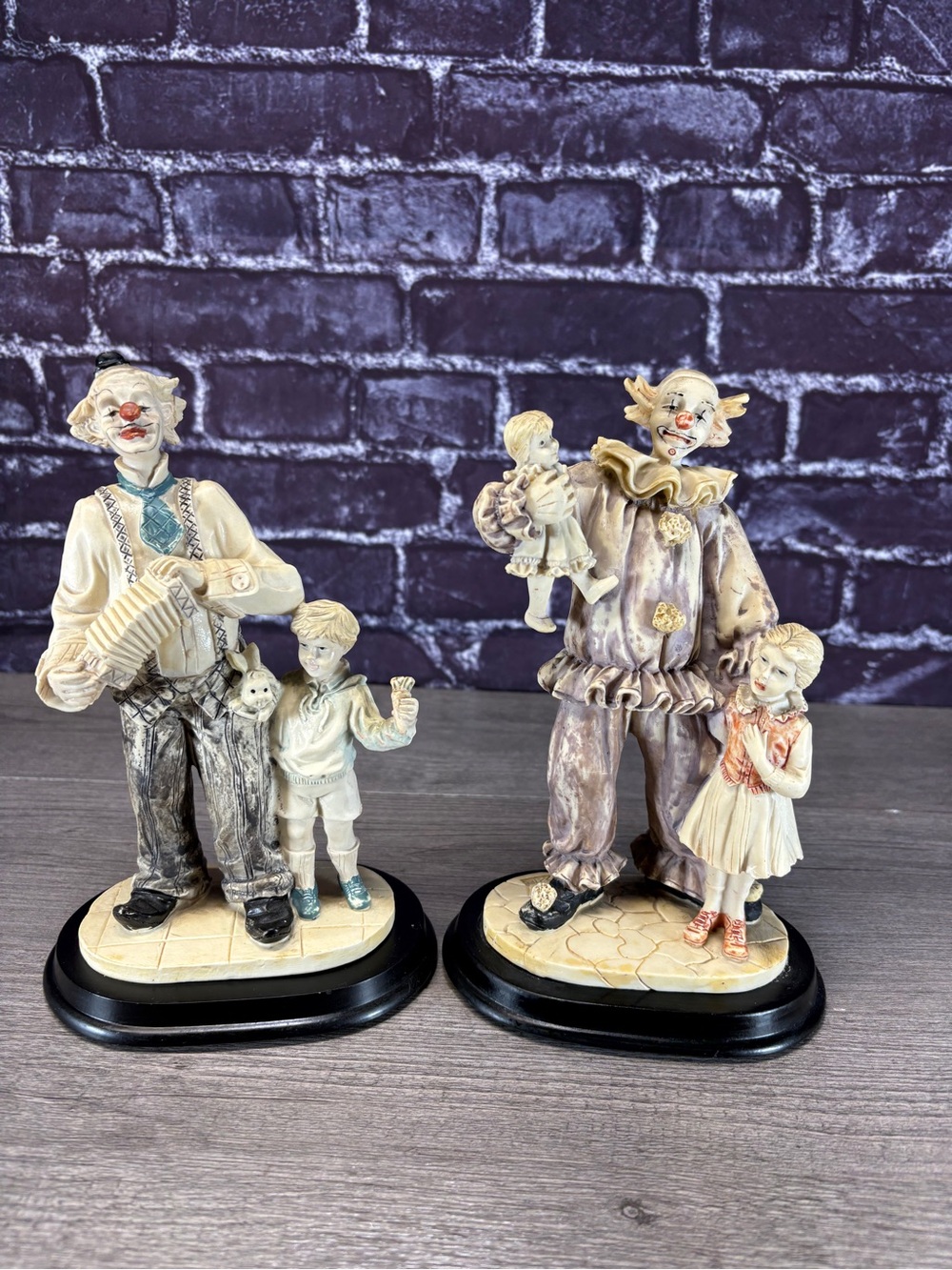 Vintage Artmark Clown Figurines